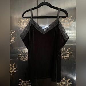 EUC Velvet Lace Camisole 1X